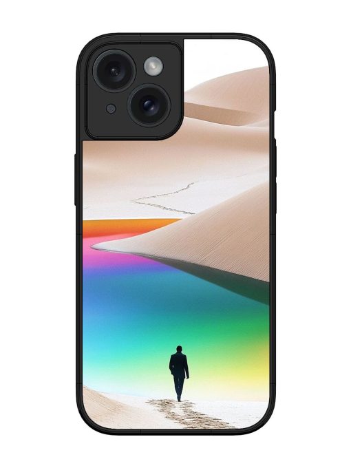 Desert Dreams Glossy Soft Edge Case for Apple Iphone 15 Chachhi