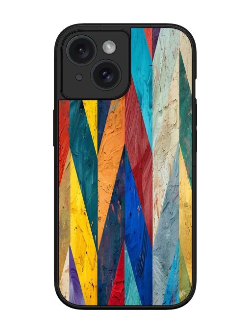 Abstract Tapestry Glossy Soft Edge Case for Apple Iphone 15 Chachhi