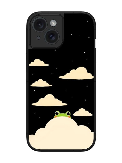 Froggy Night Sky Glossy Soft Edge Case for Apple Iphone 15 Chachhi