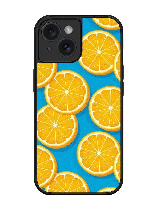 Citrus Symphony Glossy Soft Edge Case for Apple Iphone 15 Chachhi