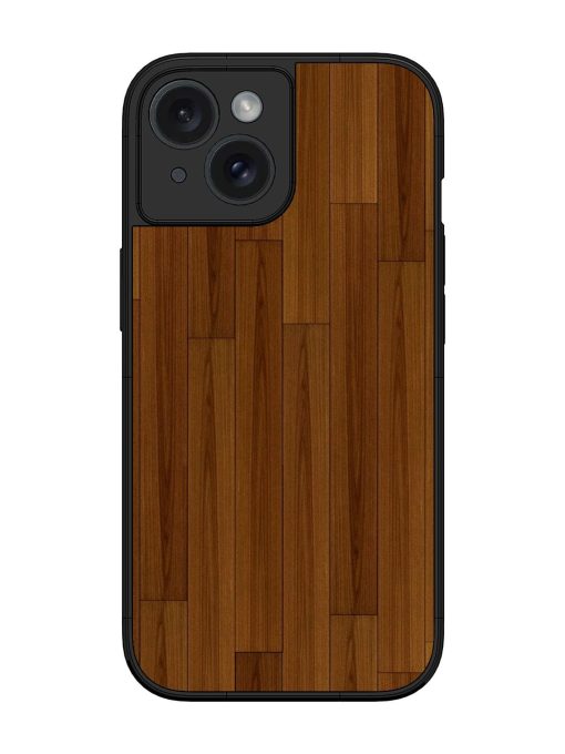 Warm Woodgrain Glossy Soft Edge Case for Apple Iphone 15 Chachhi