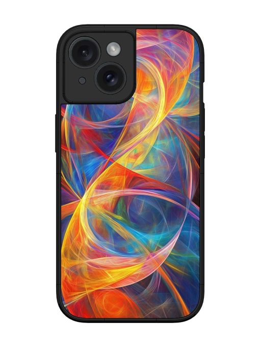 Cosmic Currents Glossy Soft Edge Case for Apple Iphone 15 Chachhi