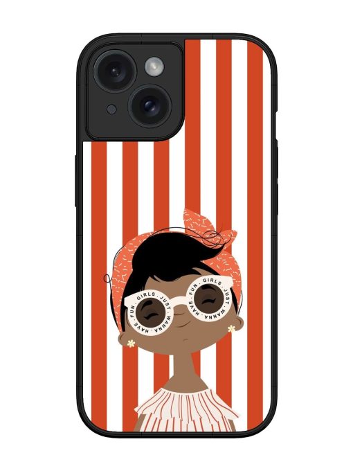 Girls Just Wanna Have Fun Glossy Soft Edge Case for Apple Iphone 15 Chachhi