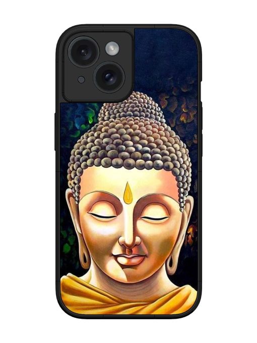 Buddha Face Glossy Soft Edge Case for Apple Iphone 15 Chachhi