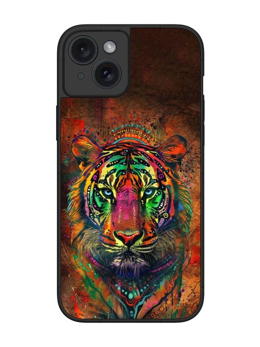 Cosmic Tiger Glossy Soft Edge Case for Apple Iphone 15 Plus Chachhi