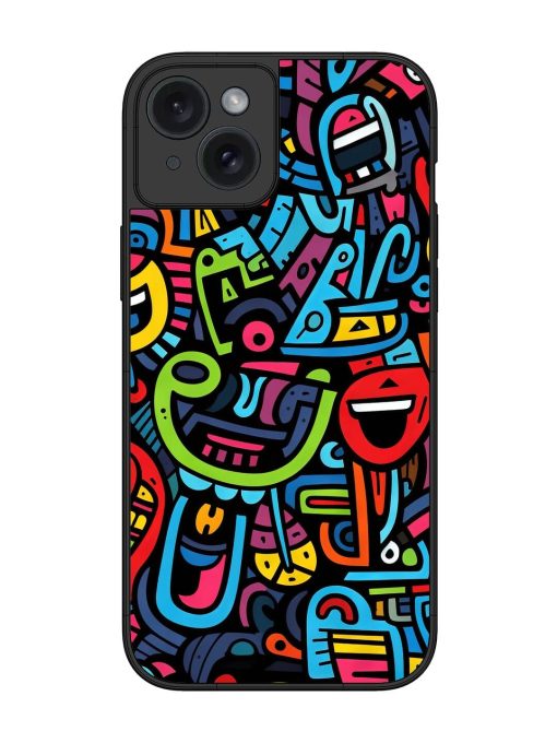 Doodlephoria Glossy Soft Edge Case for Apple Iphone 15 Plus Chachhi