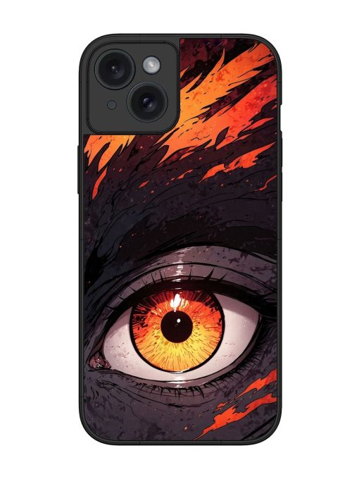 Inferno Gaze Glossy Soft Edge Case for Apple Iphone 15 Plus Chachhi