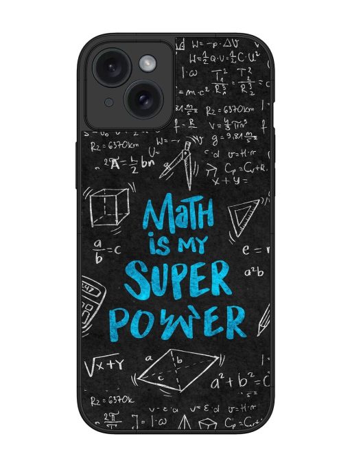 Math Magic Glossy Soft Edge Case for Apple Iphone 15 Plus Chachhi