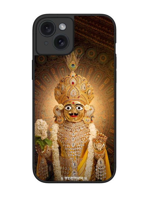 Hare Krishna Maharaj Glossy Soft Edge Case for Apple Iphone 15 Plus Chachhi