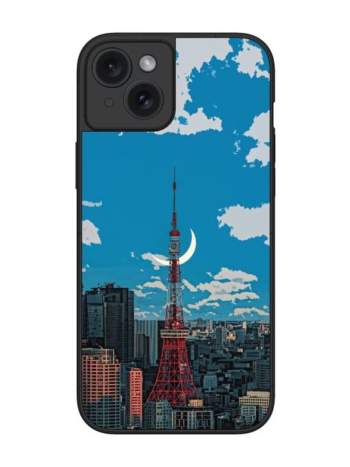 Tokyo Twilight Glossy Soft Edge Case for Apple Iphone 15 Plus Chachhi