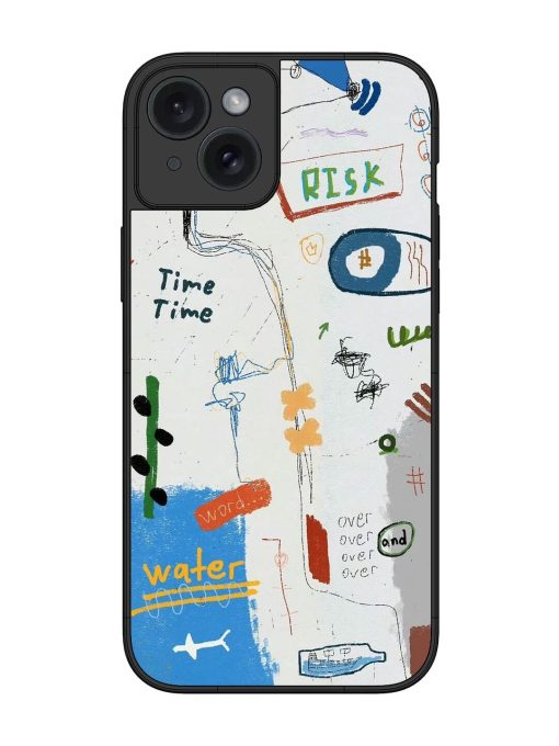 Mind Map Madness Glossy Soft Edge Case for Apple Iphone 15 Plus Chachhi