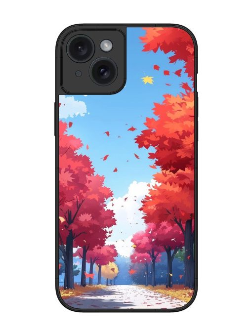 Autumn'S Embrace Glossy Soft Edge Case for Apple Iphone 15 Plus Chachhi