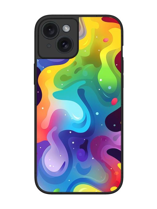 Rainbow River Glossy Soft Edge Case for Apple Iphone 15 Plus Chachhi