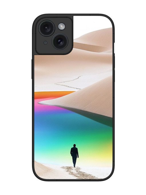 Desert Dreams Glossy Soft Edge Case for Apple Iphone 15 Plus Chachhi