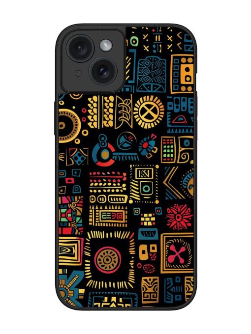 Tribal Tapestry Glossy Soft Edge Case for Apple Iphone 15 Plus Chachhi