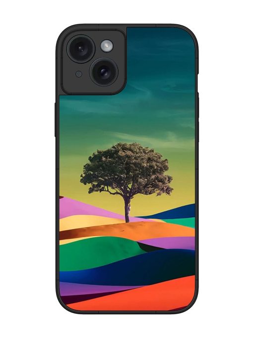 Rainbow'S Lone Sentinel Glossy Soft Edge Case for Apple Iphone 15 Plus Chachhi