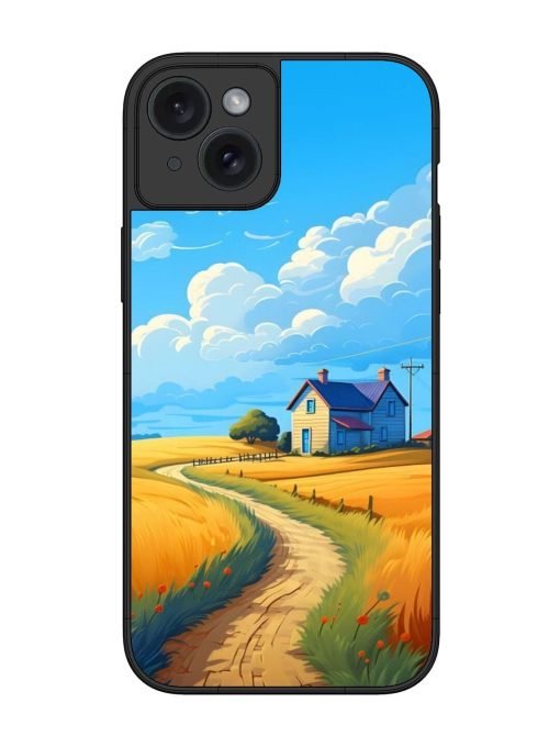 Countryside Cottage Glossy Soft Edge Case for Apple Iphone 15 Plus Chachhi