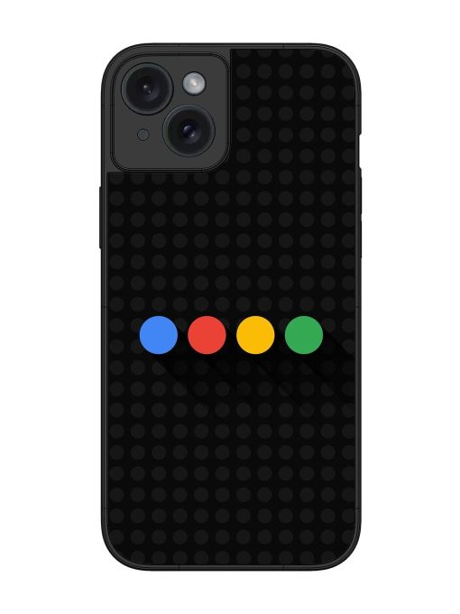 Google Dots Glossy Soft Edge Case for Apple Iphone 15 Plus Chachhi