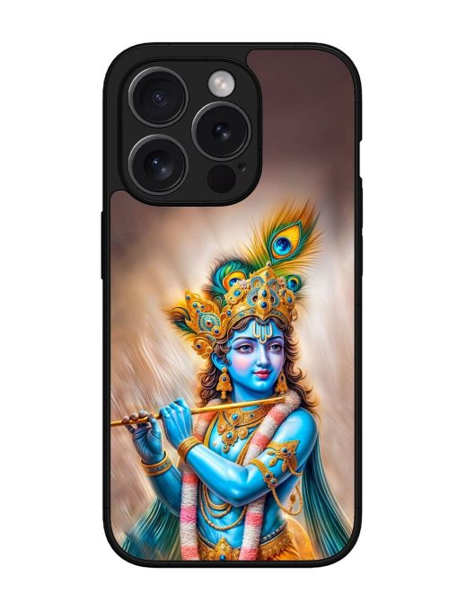 Divine Krishna Glossy Soft Edge Case for Apple Iphone 15 Pro Chachhi