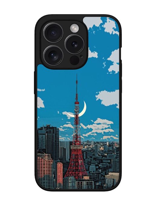 Tokyo Twilight Glossy Soft Edge Case for Apple Iphone 15 Pro Chachhi