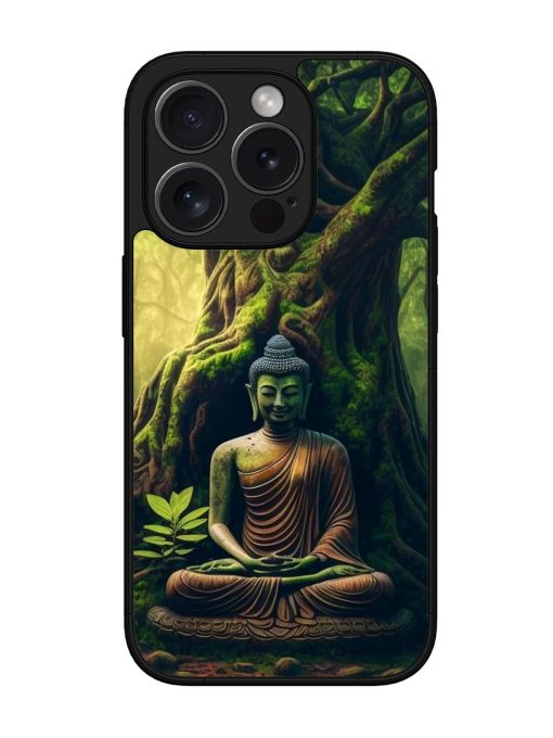 Green Buddha Art Glossy Soft Edge Case for Apple Iphone 15 Pro Chachhi