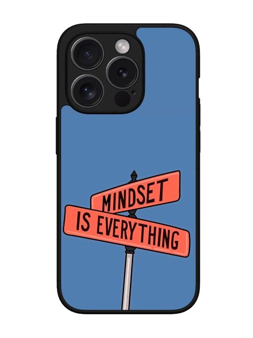 Mindset Matters Glossy Soft Edge Case for Apple Iphone 15 Pro Chachhi