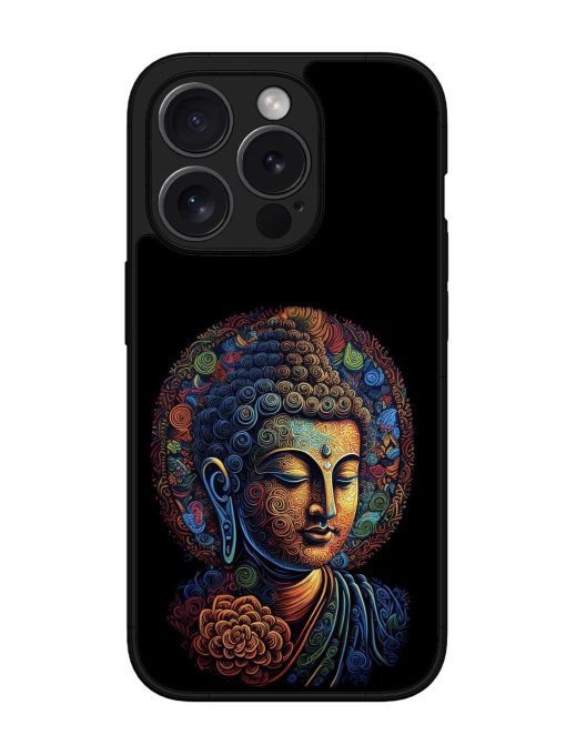 Stained Glass Serenity Glossy Soft Edge Case for Apple Iphone 15 Pro