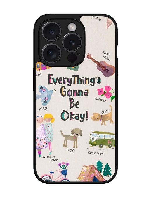 Sunshine And Smiles Glossy Soft Edge Case for Apple Iphone 15 Pro