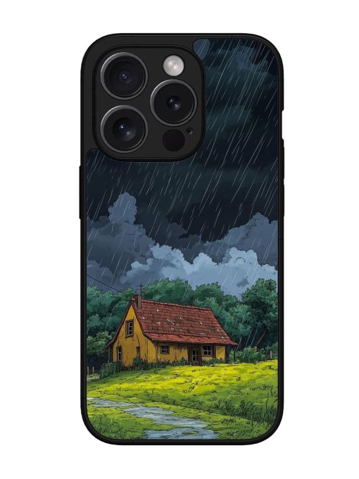 Rainy Day Retreat Glossy Soft Edge Case for Apple Iphone 15 Pro Chachhi