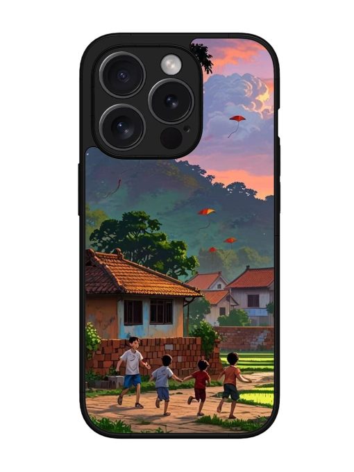 Sunset Play Glossy Soft Edge Case for Apple Iphone 15 Pro