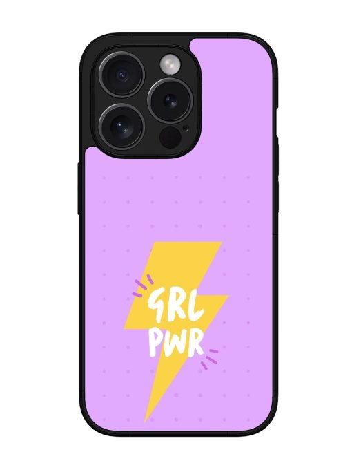 Girl Power Spark Glossy Soft Edge Case for Apple Iphone 15 Pro Chachhi