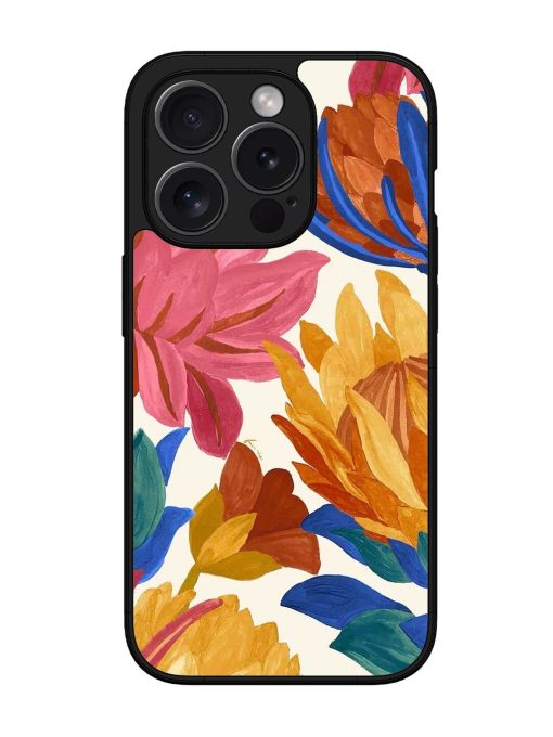 Blooming Tapestry Glossy Soft Edge Case for Apple Iphone 15 Pro Chachhi