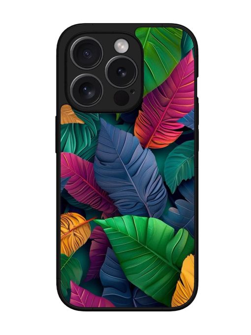 Tropical Tapestry Glossy Soft Edge Case for Apple Iphone 15 Pro Chachhi