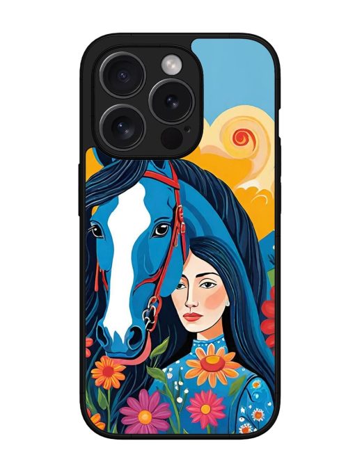 Equine Enchantment Glossy Soft Edge Case for Apple Iphone 15 Pro Chachhi