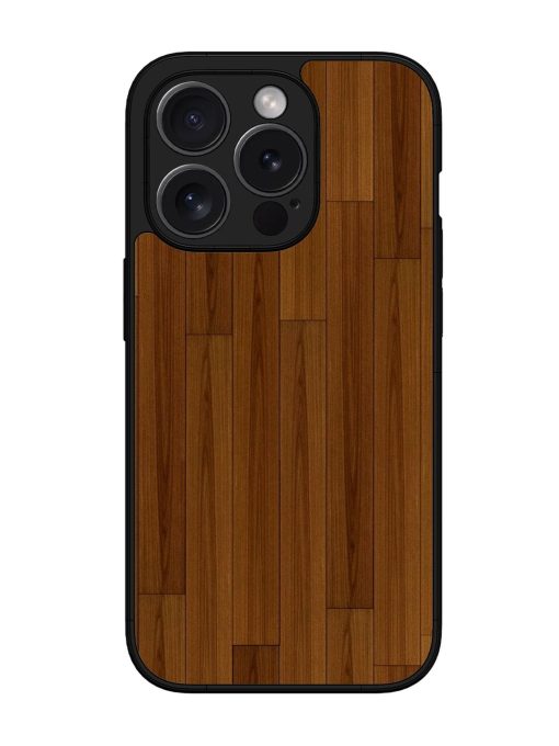 Warm Woodgrain Glossy Soft Edge Case for Apple Iphone 15 Pro Chachhi