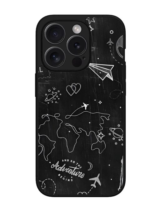 Wanderlust Sketchbook Glossy Soft Edge Case for Apple Iphone 15 Pro