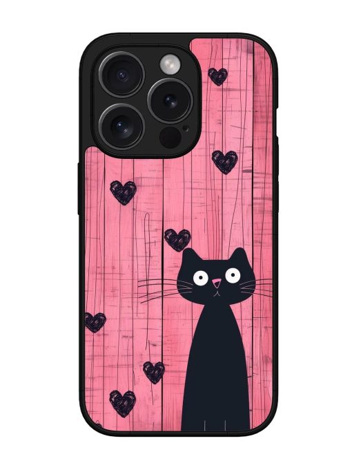 Feline Valentine'S Day Glossy Soft Edge Case for Apple Iphone 15 Pro Chachhi