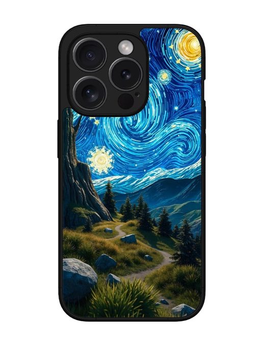 Starry Night In The Shire Glossy Soft Edge Case for Apple Iphone 15 Pro