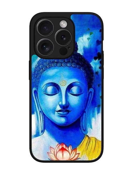 Serene Buddha With Lotus Glossy Soft Edge Case for Apple Iphone 15 Pro Chachhi