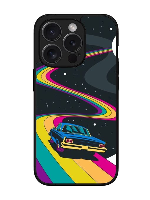 Rainbow Road Glossy Soft Edge Case for Apple Iphone 15 Pro Max Chachhi