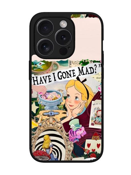 Mad Hatter'S Collage Glossy Soft Edge Case for Apple Iphone 15 Pro Max