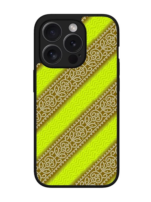 Golden Bandana Bliss Glossy Soft Edge Case for Apple Iphone 15 Pro Max Chachhi