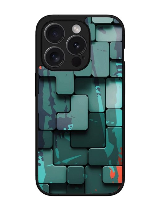 Abstract Geometric Mosaic Glossy Soft Edge Case for Apple Iphone 15 Pro Max Chachhi