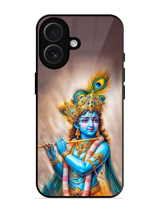 Divine Krishna Glossy Soft Edge Case for Apple Iphone 16 Chachhi