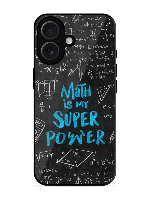 Math Magic Glossy Soft Edge Case for Apple Iphone 16 Chachhi