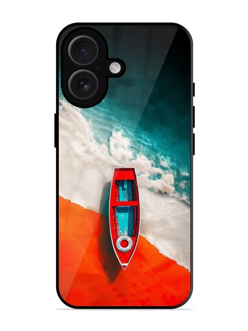 Crimson Tide Glossy Soft Edge Case for Apple Iphone 16 Chachhi