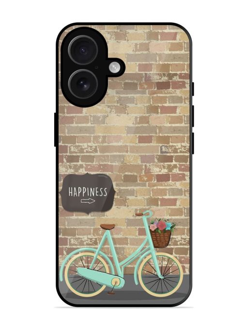 Pedaling Towards Happiness Glossy Soft Edge Case for Apple Iphone 16 Chachhi