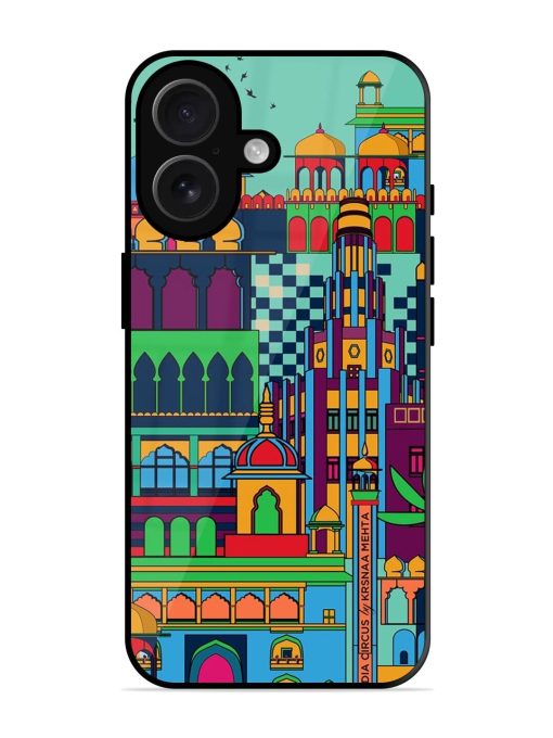 Indian Tapestry Glossy Soft Edge Case for Apple Iphone 16 Chachhi