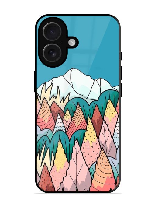 Mountain Dreamscape Glossy Soft Edge Case for Apple Iphone 16 Chachhi