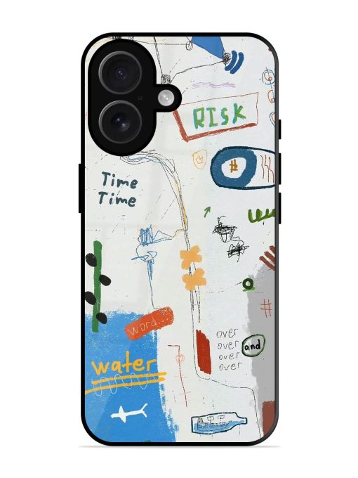 Mind Map Madness Glossy Soft Edge Case for Apple Iphone 16 Chachhi